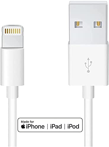  Cargador de iPhone original de Apple [certificado MFi de Apple]  Cable USB a Lightning blanco, paquete de 2 unidades de 3.3 ft/3.3 pies,  compatible con iPhone 11 Pro Xs Max 8