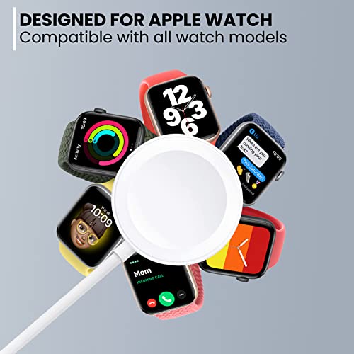 Compatible con el cargador del Apple Watch, compatible con el cargador  Iwatch, cargador inalámbrico magnético portátil, para la serie de relojes  6/5/4/3/2/1