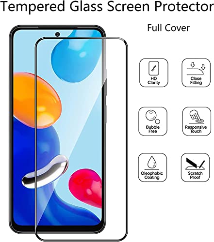 YAPANIZCEL Mica para XIAOMI REDMI Note 11, Redmi Note 11S 2 Unidades, Mica Cristal Templado Protector de Pantalla Compatible con Redmi Note 11 Cristal Vidrio Templado, 2 Unidades