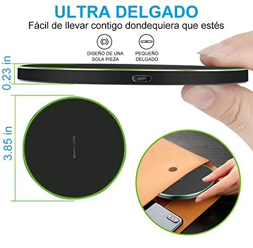 Cargador Inalámbrico Qi Rápido 15W Para Apple iPhone 15 / Pro