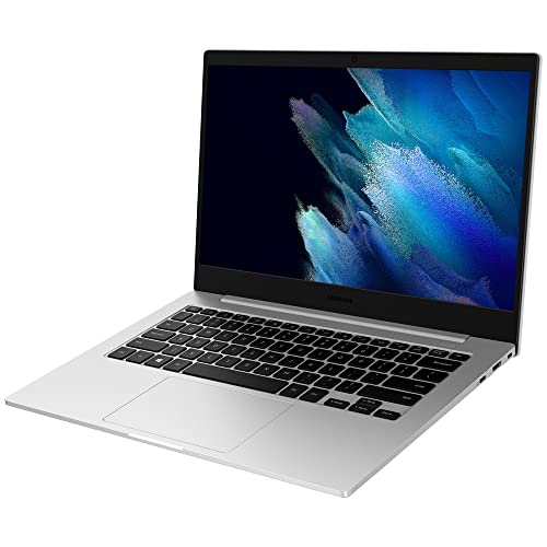 Samsung Galaxy Book Go 5G Laptop (256 GB, 8 GB de RAM, Wi-Fi + 5G / 4G LTE) 14 pulgadas Snapdragon 8cx Gen 2, GSM desbloqueado Windows 11 portátil celular con bisagra de 180 grados (plateado) (reacondicionado)