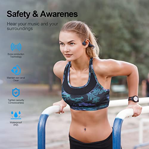 Auriculares Bluetooth de oreja abierta con clip - Auriculares inalámbricos  para deportes, correr, ciclismo, conducción - Auriculares de conducción de