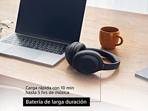 Sony WH1000XM4/B Audífonos inalámbricos con Cancelación de Ruido, Negro, Grande