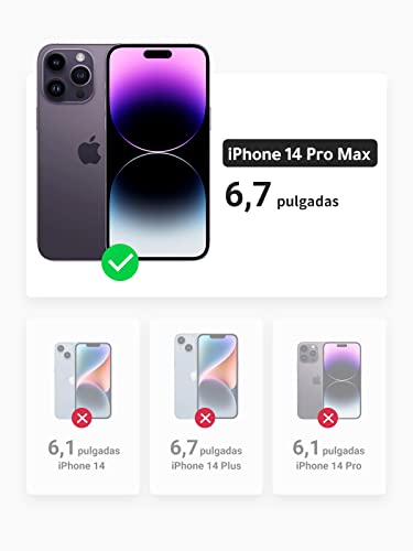 UGREEN Funda Magsafe para iPhone 14 Pro MAX 6,7 Pulgadas, iPhone Case Magnética Ultra Delgado con Protector de Bolsa de Aire, Carcasa Anti-Caída de Carga Inalambrica (Transparente)