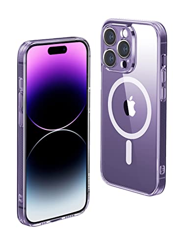 UGREEN Funda Magsafe para iPhone 14 Pro MAX 6,7 Pulgadas, iPhone Case Magnética Ultra Delgado con Protector de Bolsa de Aire, Carcasa Anti-Caída de Carga Inalambrica (Transparente)