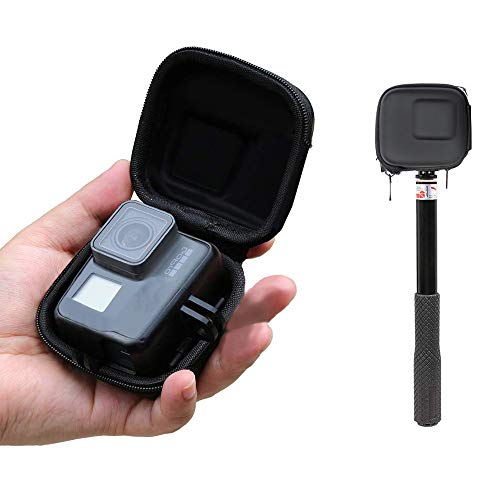 Nasjac Estuche para GoPro Hero 11/10/9/8/7/6/5/4/3/2/1, Funda Proteccion Portátil para Cámaras de Acción, Impermeable, A Prueba de Golpes y al Polvo, con Doble Cremallera, para Viajes Almacenamiento