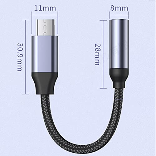 Adaptador auriculares para DOOGEE BL9000 Vivo V21 5G, Cable USB-C a 3,5 mm