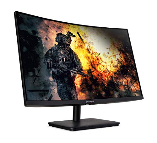 AOPEN 27HC5R bmiix 27" 1500R Curvo Zero-Frame Full HD (1920 x 1080) Monitor para Juegos | Tecnología AMD FreeSync | hasta 75Hz | 1ms | 2 Puertos HDMI y 1 Puerto VGA