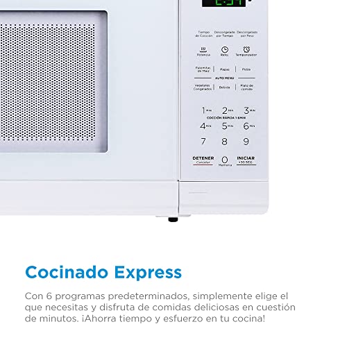 Midea Horno de Microoondas 0.7 Pies Cúbicos / 20 L Blanco Practia MMDF07S2WW