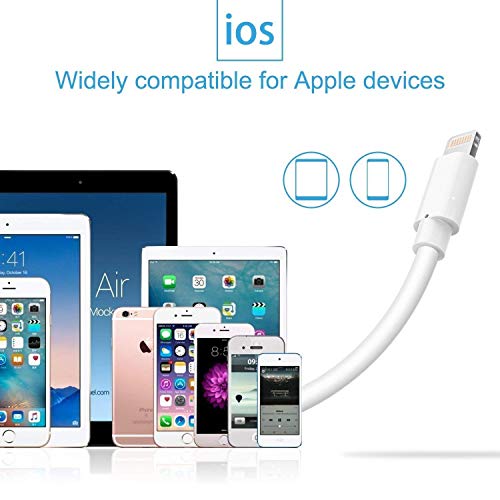 Quntis Cable Lightning iPhone, MFi Certificado 3 Piezas 2m, Compatible con iPhone 14 13 12 11 XS MAX XR X 8 7 6s Plus, iPad Mini/Air, iPod, Airpods - Blanco