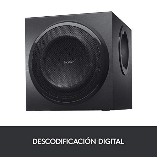 Logitech Z906 5.1 Sistema de Audio con Sonido Envolvente THX, Certificado Dolby&DTS, 500 W RMS, Multi-Dispositivos, Entradas Audio Múltiples, PC/PS4/Xbox/TV/Móvil/Tablet - Negra