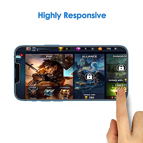 JETech Protector de Pantalla para iPhone 13/13 Pro 6,1 Pulgadas, Mica de Cristal Vidrio Templado, 3 Unidades