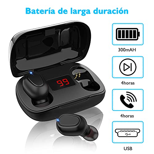 Bluetooth Audifonos inalambricos 5.0 Auriculares Para For iPhone Samsung  Android