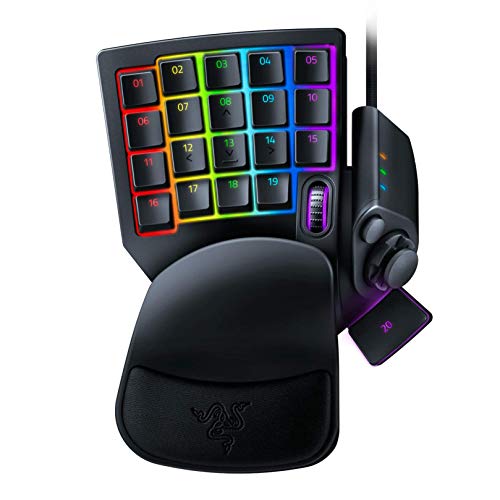 Razer Orbweaver Chroma Gaming Keypad RF inalámbrico Teclado, Tartarus Pro - Interruptores ópticos, Negro clásico (Reacondicionado)