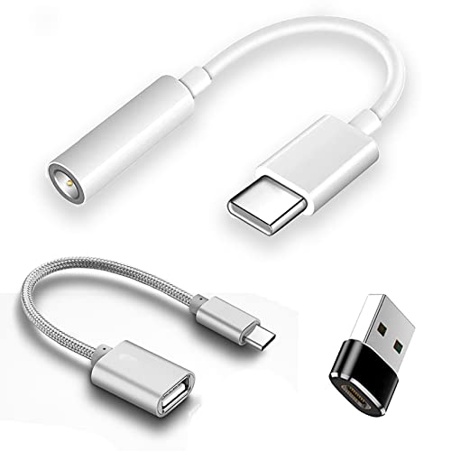 Adaptador USB-C con Jack de 3,5 mm con recarga