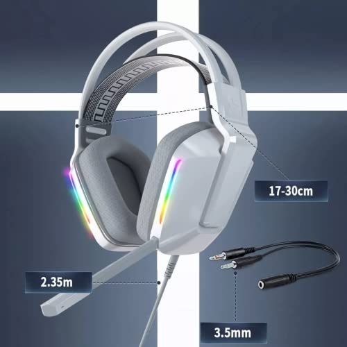 ACTEO Audifonos Gamer, Auriculares con Microfono, Headset Gamer, Auriculares Gamer, Auriculares Gamer, Audífonos con Microfono para Nintendo Switch, Xbox Series X, Play Station 5, PC Gamer