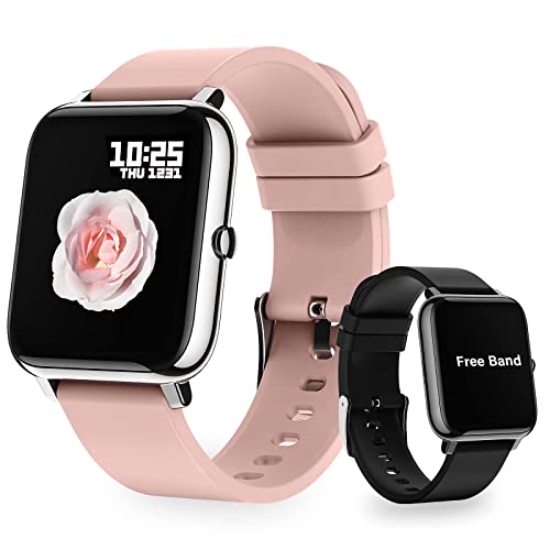 MTQ Smartwatch, Reloj Inteligente Mujer y Hombre, Pulsera Inteligente