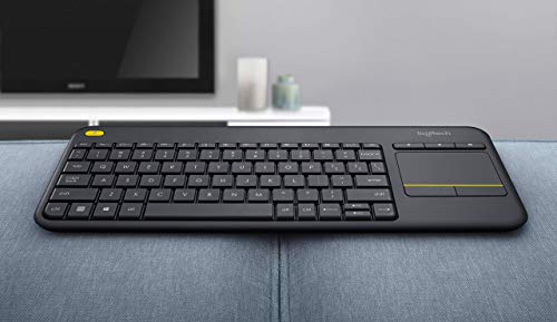 Teclado Logitech K400 Plus con touchpad para TV conectada a PC