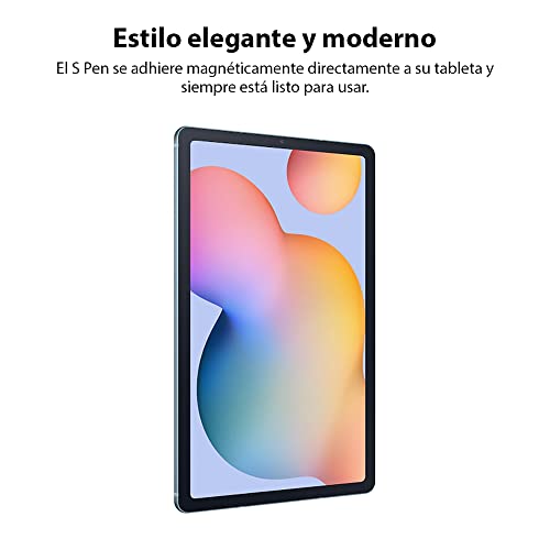 SAMSUNG Galaxy Tab S6 Lite 10.4 pulgadas 64GB Android Tablet con batería de larga duración, S Pen incluido, diseño delgado de metal, altavoces dobles AKG, versión estadounidense, azul Angora (reacondicionado)