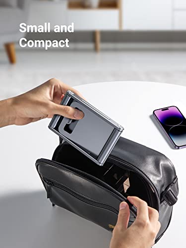 UGREEN Soporte para Celular, Universal Multiángulo Soporte Ajustable, Soporte Celular Plegable de Aluminio, Compatible con iPhone 14/13/12/11 Pro MAX, Galaxy S23 Ultra/S22/S21, Huawei, Redmi, Gris