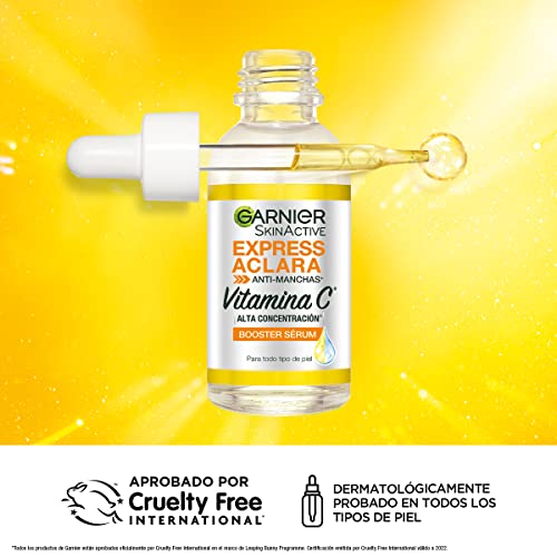Garnier Skin Active Express Aclara Serum Anti Manchas con Vitamina C - 1 x 30 ml