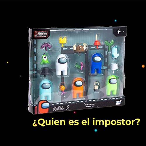 Ruz Among Us Figuras Coleccionables con Accesorios 17 Piezas