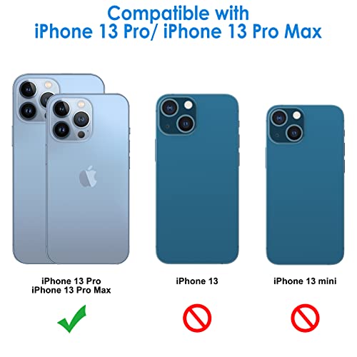 JETech Protector Lente de Cámara para iPhone 13 Pro Max 6,7 Pulgadas y iPhone 13 Pro 6,1 Pulgadas, Mica de Cristal Vidrio Templado Pantalla 9H, HD Transparente, Antiarañazos, 3 Unidades