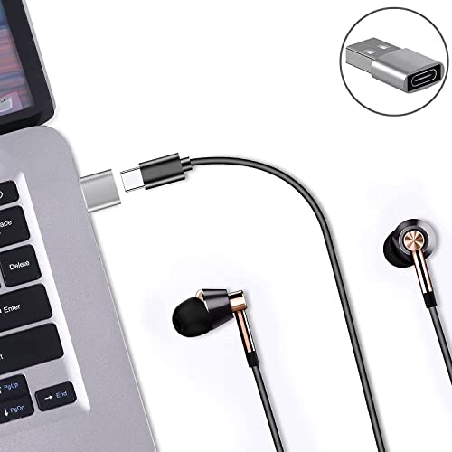 LJ-EXPLOSIVE 2 Unidades Adaptador USB C a USB 3.0 + 2 Unidades Adaptador USB a USB C，Función de OTG, Compatible Dispositivos con USB Tipo C,para Macbook, Huawei, Samsung, OnePlus y Otros Dispositivos