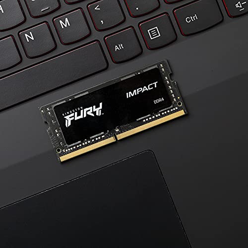 Kingston Fury Impact 16GB 3200Mhz DDR4 CL20 SODIMM Memoria Gamer Para LAPTOP Color Negro (KF432S20IB/16)