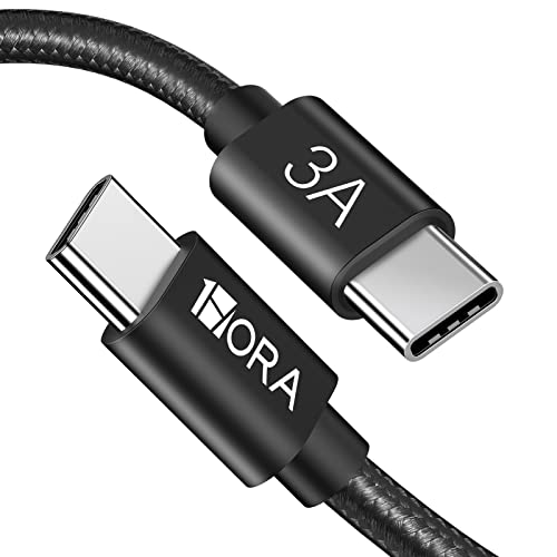 1Hora Cable USB C Carga Rapida 60W, Cable Tipo C a Tipo C 1M Cargador USB  Tipo C 20V 3A Nylon Trenzado Compatible con Samsung Galaxy MacBook iPad