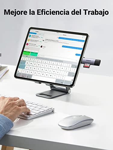 UGREEN Lector de Tarjetas USB C OTG 5Gbps para TF, SD, Micro SD, SDXC, SDHC, MMC, RS-MMC, Micro SDXC, Micro SDHC, UHS-I, PC Windows Mac OS Linux, Macbook Pro, Huawei Mate 20 Pro P20, Galaxy S21 S20