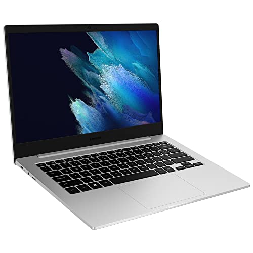 Samsung Galaxy Book Go 5G Laptop (256 GB, 8 GB de RAM, Wi-Fi + 5G / 4G LTE) 14 pulgadas Snapdragon 8cx Gen 2, GSM desbloqueado Windows 11 portátil celular con bisagra de 180 grados (plateado) (reacondicionado)