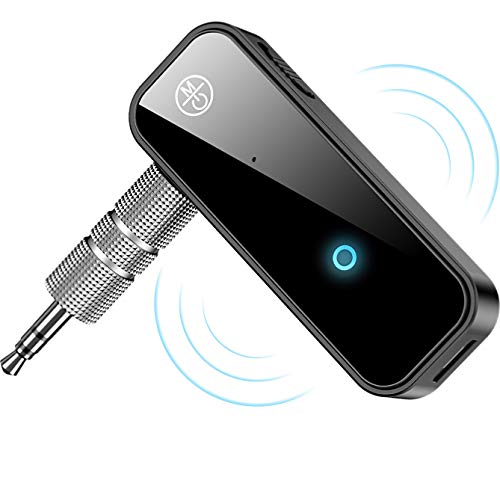 Receptor Bluetooth para Auto,Bluetooth Música Audio Estéreo Adaptador Receptor,Manos Libres Bluetooth Receiver de Coche con AUX Adaptador de Audio