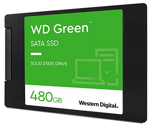 Western Digital WDS480G2G0A Disco SSD Interno, SATA III, 480 GB, 2.5", Color Negro