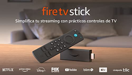 Fire TV Stick con control remoto por voz Alexa (incluye control de TV), Dispositivo de streaming HD, edición 2021