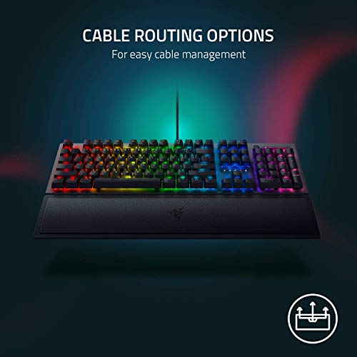 Razer BlackWidow V3 Teclado mecánico para juegos: interruptores mecánicos verdes, táctiles y clic, iluminación Chroma RGB, factor de forma compacto, funcionalidad macro programable, paso USB (Renewed)
