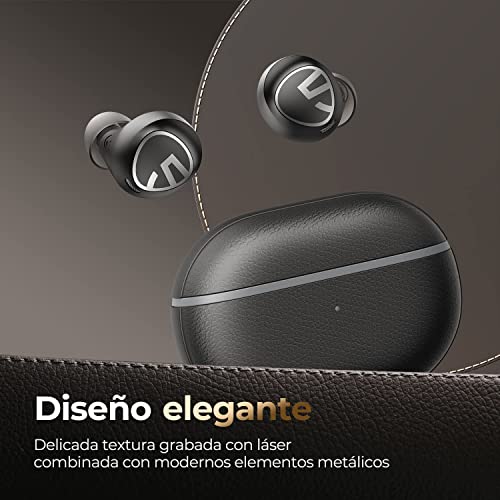 SoundPEATS Audífonos Inalámbricos Bluetooth 5.1, Free 2 Classic Tipo-C IPX5 Impermeable 6mm Driviers Llamadas Claras Manos Libres Micrófono Incorporado Total 30H