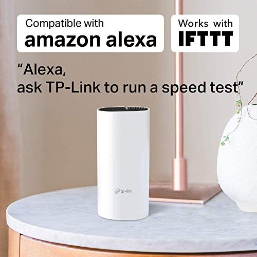 TP-Link Deco Sistema WiFi Mesh (o en malla) para todo el hogar: alcanza hasta 867 Mbps, itinerancia sin interrupciones, cobertura de hasta 2800 pies cuadrados. Funciona con Alexa. (Deco E4 2 Pack)