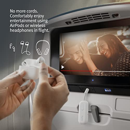 Twelve South Transmisor inalámbrico para Usar, AirPod Pro y Auriculares inalámbricos en gimnasios o Aviones, AirFly Pro