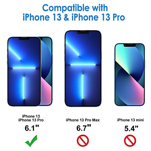 JETech Protector de Pantalla para iPhone 13/13 Pro 6,1 Pulgadas, Mica de Cristal Vidrio Templado, 3 Unidades