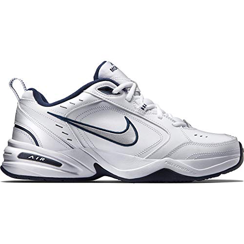 Nike Air Monarch IV-415445-102 Zapatillas de Deporte para Hombre, Color White/Metallic Silver, 10