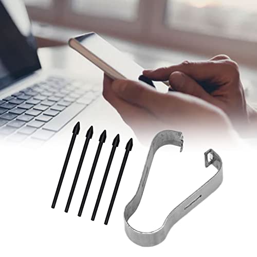 ASHATA 5Pcs Touch Stylus Tips S Pen Nibs de Repuesto para Samsung Galaxy Tab S6 / S7 / S7 + / S6 Lite / Note10 / Note 5G / Note10 + / Note10 + 5G / Note20, con Pinzas de extracción(Negro)