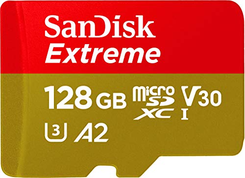 SanDisk RAM-3077 - Tarjeta microSDXC UHS-I 128GB, 160Mb/S 4K Clase A2 V30 C/Adaptador
