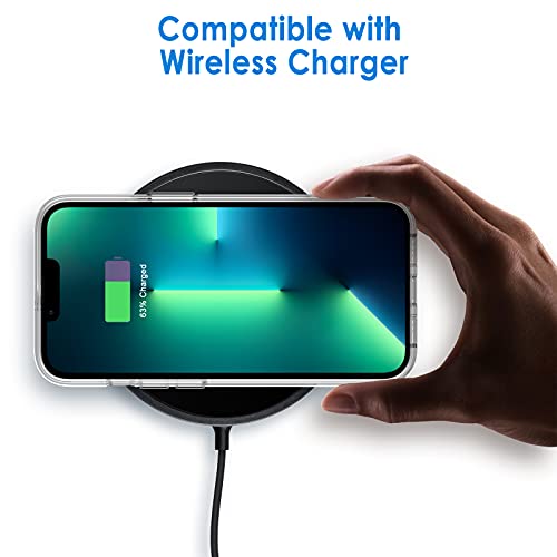 JETech Funda para iPhone 13 Pro MAX 6,7 Pulgadas, Anti-Amarillo Carcasa de Parachoques Prueba Golpes, Respaldo Transparente Antiarañazos (HD Clara)