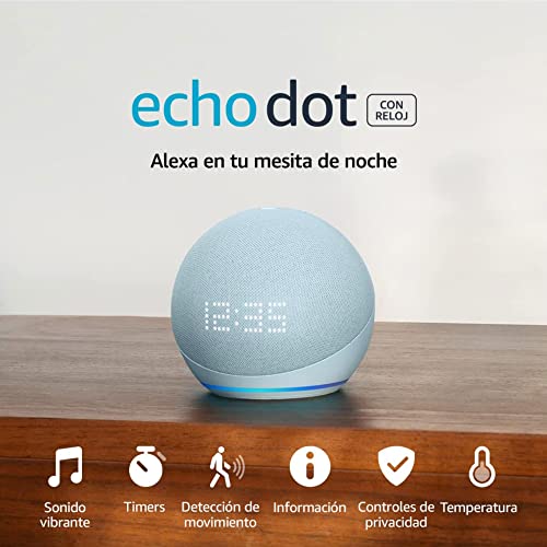 Echo (3ra generación) - Bocina inteligente con Alexa - Azul :  : Dispositivos  y Accesorios