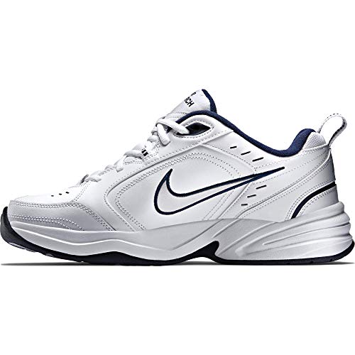 Nike Air Monarch IV-415445-102 Zapatillas de Deporte para Hombre, Color White/Metallic Silver, 10
