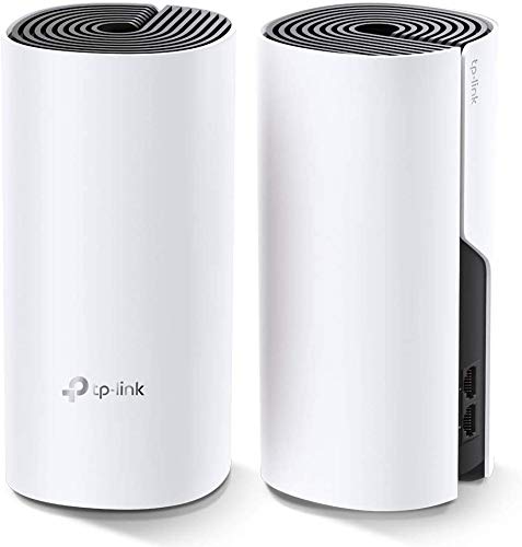 TP-Link Deco Sistema WiFi Mesh (o en malla) para todo el hogar: alcanza hasta 867 Mbps, itinerancia sin interrupciones, cobertura de hasta 2800 pies cuadrados. Funciona con Alexa. (Deco E4 2 Pack)