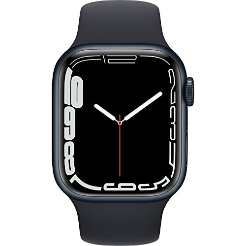 Apple Watch Series 7 (GPS + Celular, 45MM) - Caja de Aluminio Medianoche con Banda Negra Medianoche (Reacondicionado)
