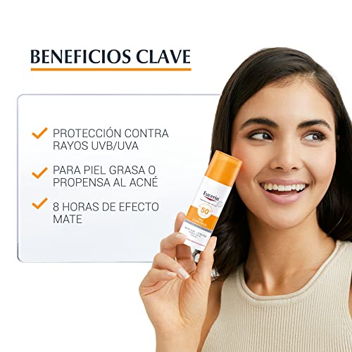 Eucerin Protector solar facial efecto mate toque seco Oil Control, , 50 ml