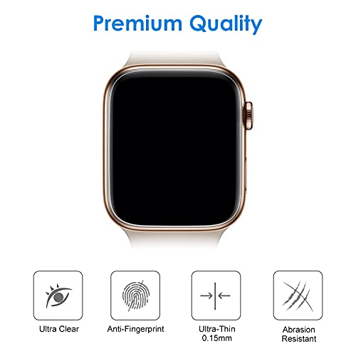 JETech Protector de Pantalla Compatible con Apple Watch SE (2022/2020) /Series 6 5 4 40 mm, Alta Definición, Película de TPU, 3 Unidades